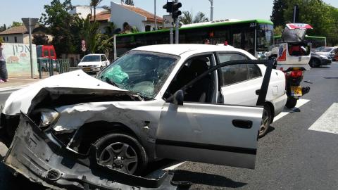 פצוע בינוני ו -2 פצועים - חדשות בפתח תקווה