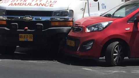תאונת דרכים ברחוב דגל ראובן: - חדשות בפתח תקווה