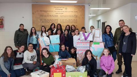 תלמידי העל יסודי בעיר מפיצים - מעשים טובים בפתח תקווה