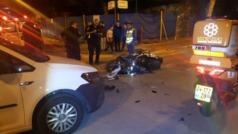 2 רוכבי אופנוע נפצעו באורח - חדשות בפתח תקווה