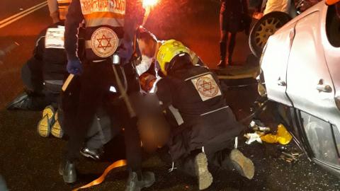 2 פצועים בתאונה בכביש 471 - חדשות בפתח תקווה