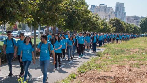 חברי "הכחולה" השתתפו בצעדה השנתית - קהילות בפתח תקווה
