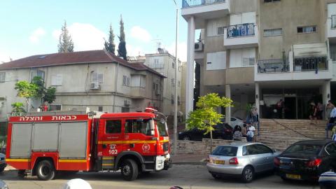 שריפה בלובי של בניין מגורים - חדשות בפתח תקווה