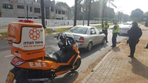 ילדה נפצעה קל מפגיעת רכב - חדשות בפתח תקווה
