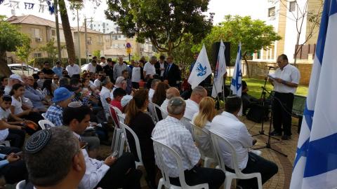 טקס לזכר חללי לוחמי המחתרות - קהילות בפתח תקווה