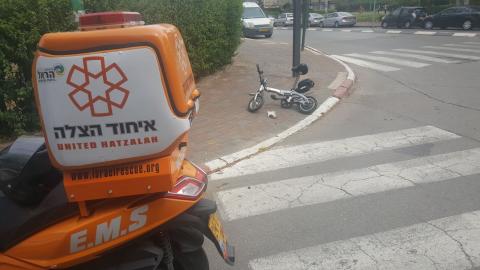 רוכב אופניים נפצע קל מפגיעת - חדשות בפתח תקווה