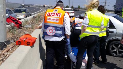 רוכב אופנוע נפצע אנוש בתאונה - חדשות בפתח תקווה