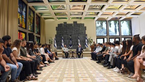 נשיא המדינה והרמטכ"ל נפגשו עם - חדשות בפתח תקווה