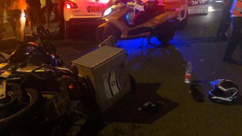 רוכב אופנוע נפצע בינוני בכניסה - חדשות בפתח תקווה