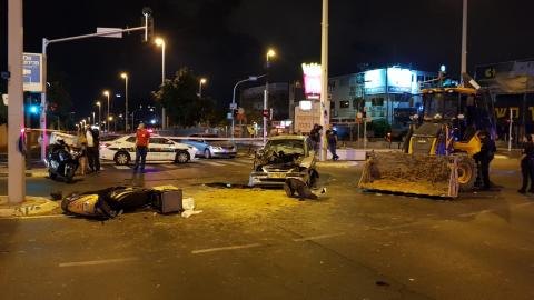הלילה ברח' ז'בוטינסקי פינת רח' - חדשות בפתח תקווה