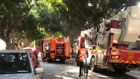 שריפה פרצה בלובי של בניין - חדשות בפתח תקווה
