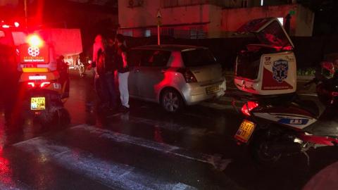 הולכת רגל ורוכבת קטנוע נפצעו - חדשות בפתח תקווה