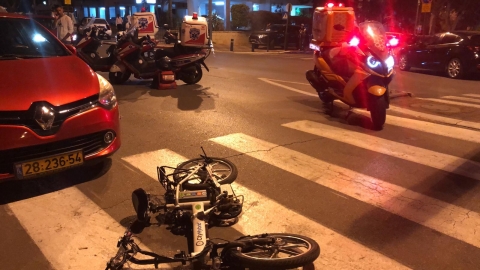 תאונת דרכים בערב החג: רוכב - חדשות בפתח תקווה