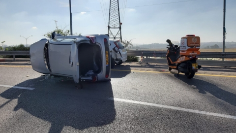 נהגת נפצעה לאחר שהתנגשה ברכב - חדשות בפתח תקווה