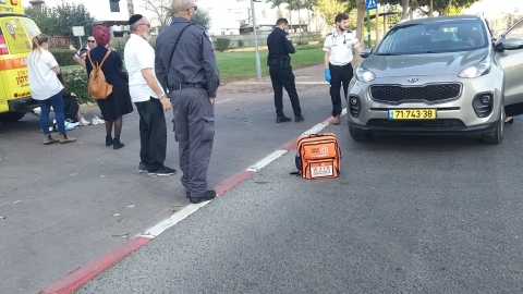 הולכת רגל נפגעה מרכב ברח' - חדשות בפתח תקווה