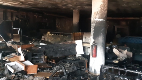 7 נפגעים בשריפה בחנות רהיטים - חדשות בפתח תקווה