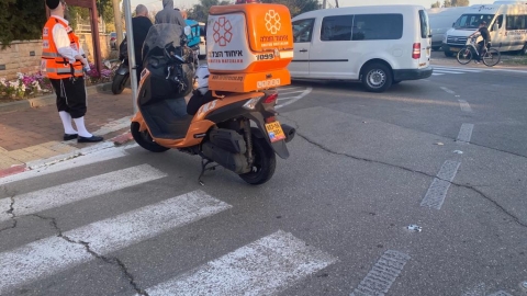 רוכב אופנוע נפצע בינוני בתאונה - חדשות בפתח תקווה