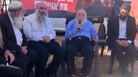 גרינברג יחד עם הרב דרוקמן - חדשות בפתח תקווה