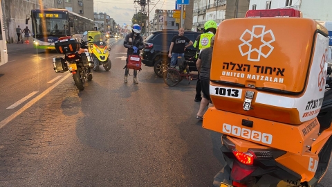רוכב אופניים נפצע בינוני ברח' - חדשות בפתח תקווה