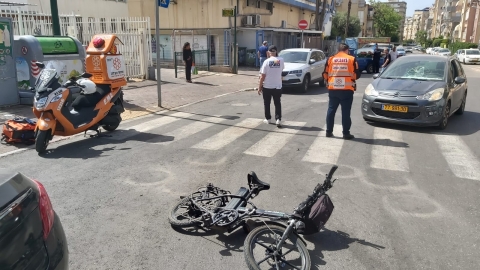 רוכב אופניים חשמליים נפצע בינוני - חדשות בפתח תקווה