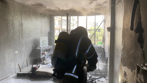 סוללה של אופניים התפוצצה והתלקחה - חדשות בפתח תקווה