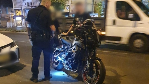 סוף סוף נלכד רוכב האופנוע - חדשות בפתח תקווה