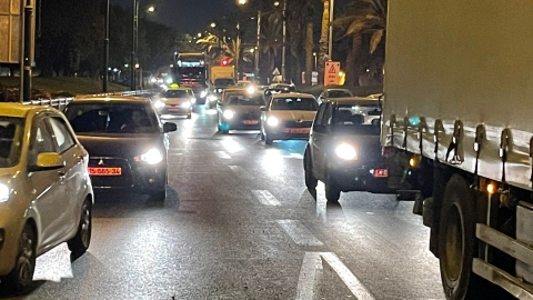 עומסי תנועה בשל הפגנה שמדמה - חדשות בפתח תקווה