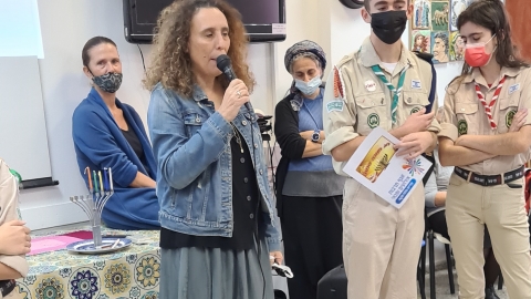הדלקת נרות חנוכה בעמותת "עמך" - קהילות בפתח תקווה
