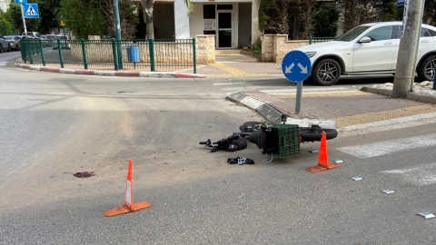 רוכב אופניים חשמליים נפצע בינוני - חדשות בפתח תקווה
