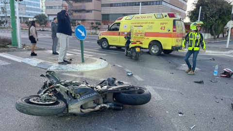 רוכב אופנוע נפצע קשה והוא - חדשות בפתח תקווה