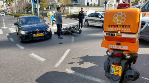 רוכב אופנוע בן 30 נפצע - חדשות בפתח תקווה