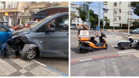 2 פצועים ב- 2 תאונות - חדשות בפתח תקווה