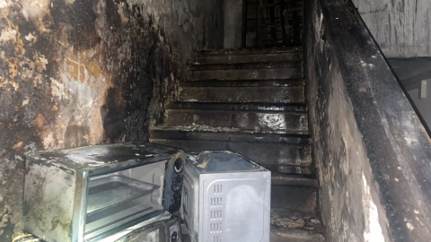 שריפה פרצה בחדר מדרגות בבניין - חדשות בפתח תקווה