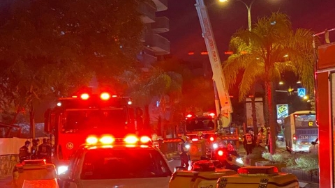 שריפה בבניין מגורים ברח' היבנר, - חדשות בפתח תקווה