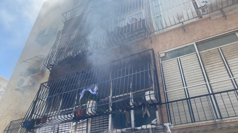 שריפה פרצה בדירה ברח' מונטיפיורי - חדשות בפתח תקווה