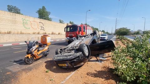 בן 18 נפצע לאחר שהתהפך - חדשות בפתח תקווה