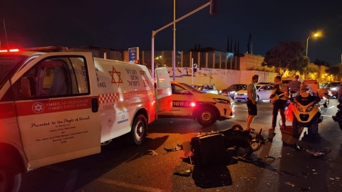 רוכב  קטנוע נפצע בינוני - חדשות בפתח תקווה