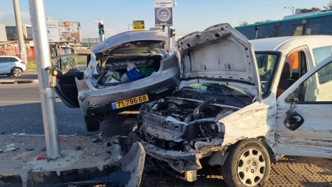 3 נפגעים בתאונה בצומת סגולה - חדשות בפתח תקווה