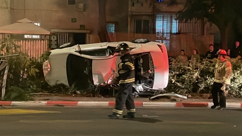 בן 20 נפצע לאחר שהתהפך - חדשות בפתח תקווה