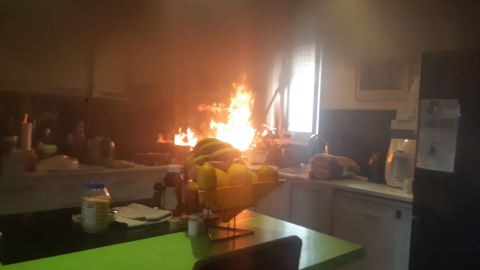 שריפה פרצה בדירה ברח' חגין - חדשות בפתח תקווה