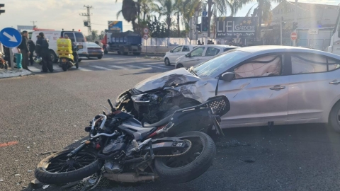 רוכב אופנוע כבן 30 נפצע - חדשות בפתח תקווה