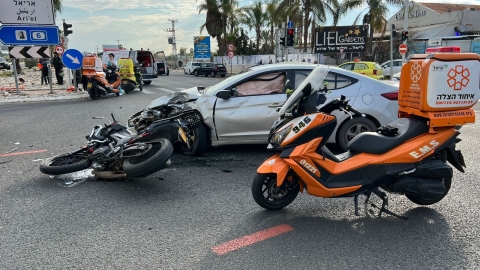 רוכב אופנוע נהרג בתאונת דרכים - חדשות בפתח תקווה