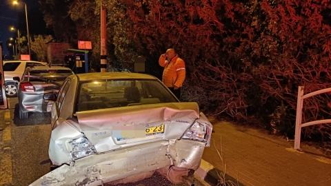 2 תאונות בכביש 483 - חדשות בפתח תקווה