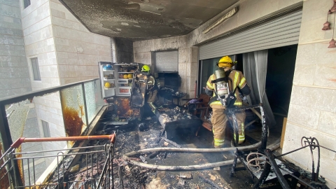 תקופת השריפות: שריפה במרפסת דירה - חדשות בפתח תקווה