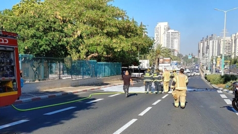 רוכב קטנוע נפגע בתאונה, הקטנוע - חדשות בפתח תקווה