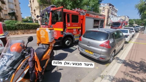 שריפה במקלט של בניין - חדשות בפתח תקווה