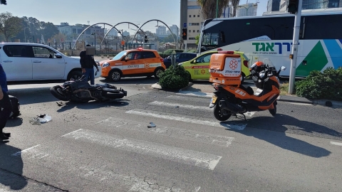 2  פצועים בתאונת דרכים - חדשות בפתח תקווה