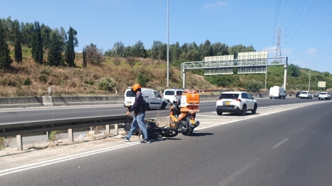 רוכב אופנוע נפצע קשה בתאונה - חדשות בפתח תקווה