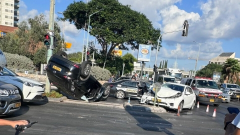 3 פצועים בתאונה ברח' גיסין - חדשות בפתח תקווה