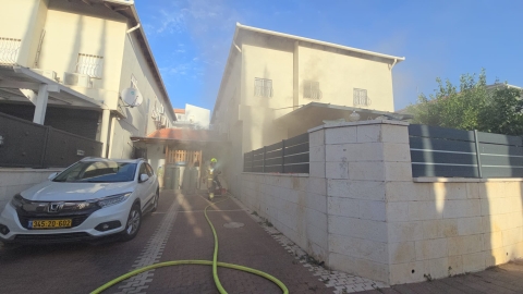 שריפה פרצה בבית פרטי בפתח - חדשות בפתח תקווה